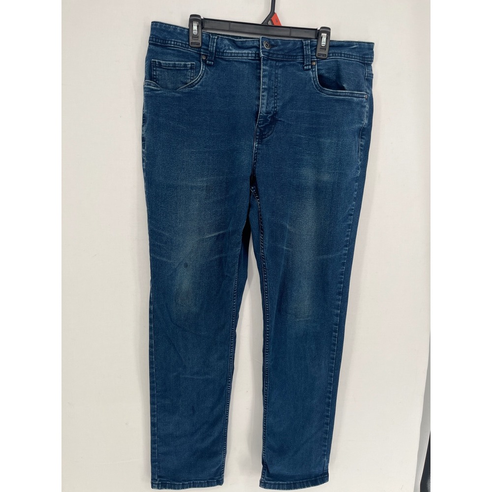 The Perfect Jean NYC Slim Thick Mens Jeans 38x32 Blue Stretch Denim JU9TSBSBM32